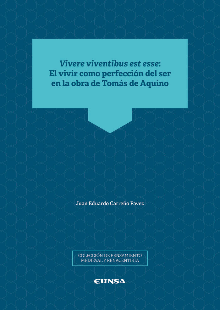 Vivere viventibus est esse, de Carreño Pavez, Juan Eduardo | portada del libro