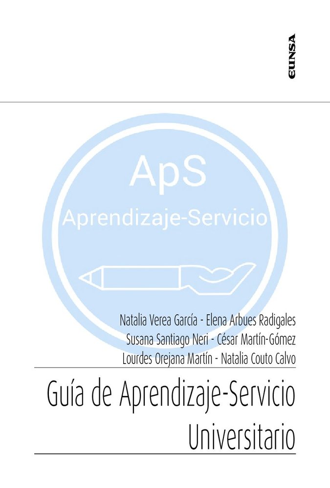 GUIA DE APRENDIZAJE-SERVICIO UNIVERSITARIO, de VEREA GARCIA, NATALIA | portada del libro