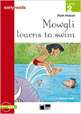 MOWGLI LEARNS TO SWIM (FREE AUDIO), de HOBART | portada del libro