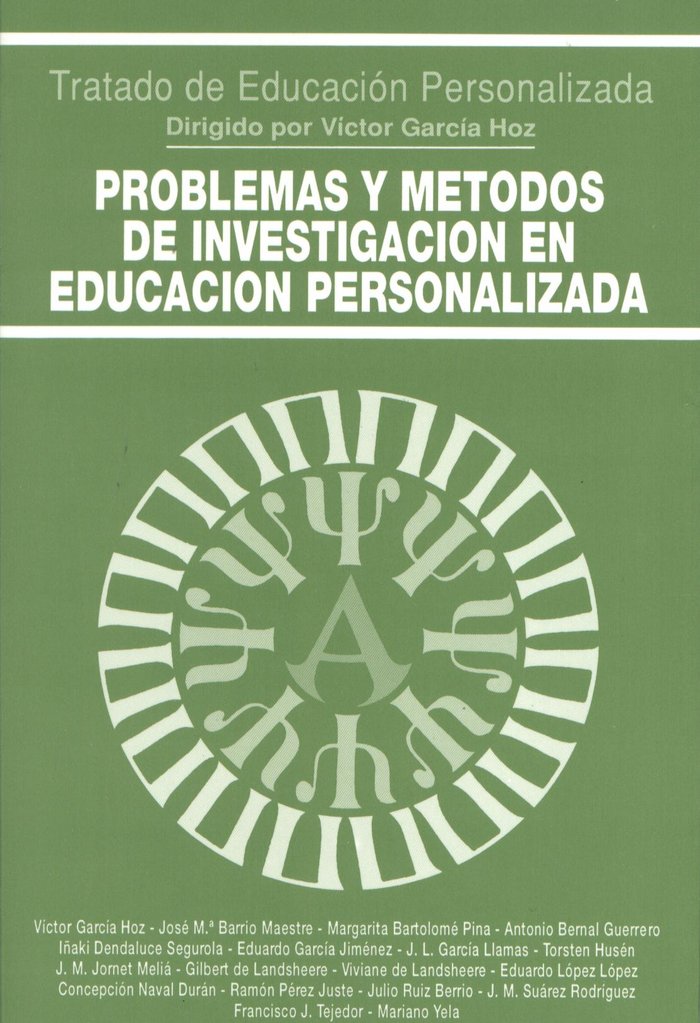 Problemas y métodos de investigación en educación personalizada, de García Hoz, Víctor | portada del libro