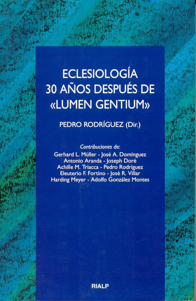 Eclesiología. 30 años después de «Lumen Gentium», de Rodríguez García, Pedro | portada del libro