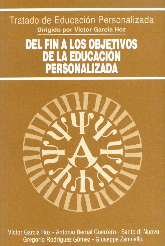Del fin a los objetivos de la educación personalizada, de Varios autores | portada del libro