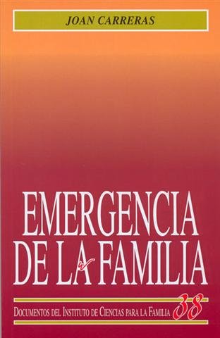Emergencia de la familia, de Carreras del Rincón | portada del libro