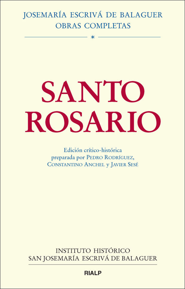 Santo Rosario. Edición crítico-histórica, de Rodríguez García | portada del libro