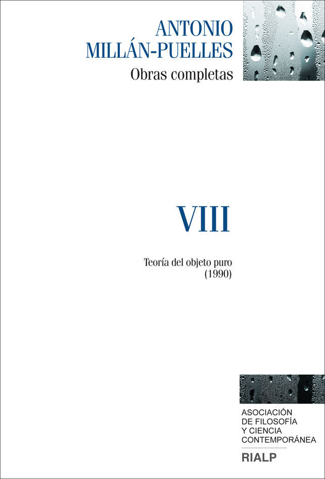 Millán-Puelles. VIII. Obras completas, de Millán-Puelles, Antonio | portada del libro