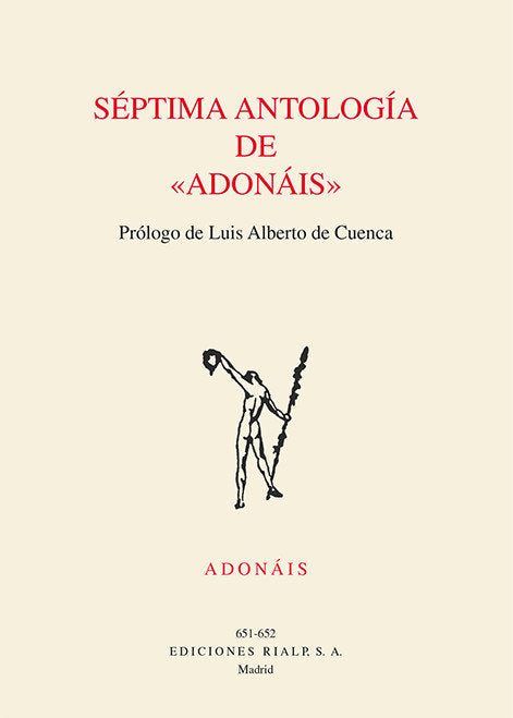 Séptima antología de Adonáis, de Varios Autores | portada del libro