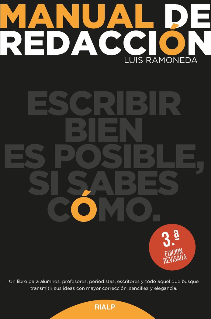Manual de redacción, de Ramoneda Molins, Luis | portada del libro