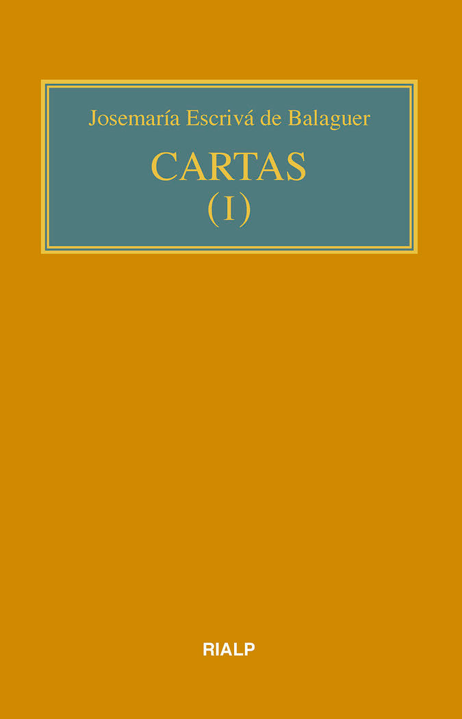 Cartas I (bolsillo, rústica), de Escrivá de Balaguer, Josemaría | portada del libro