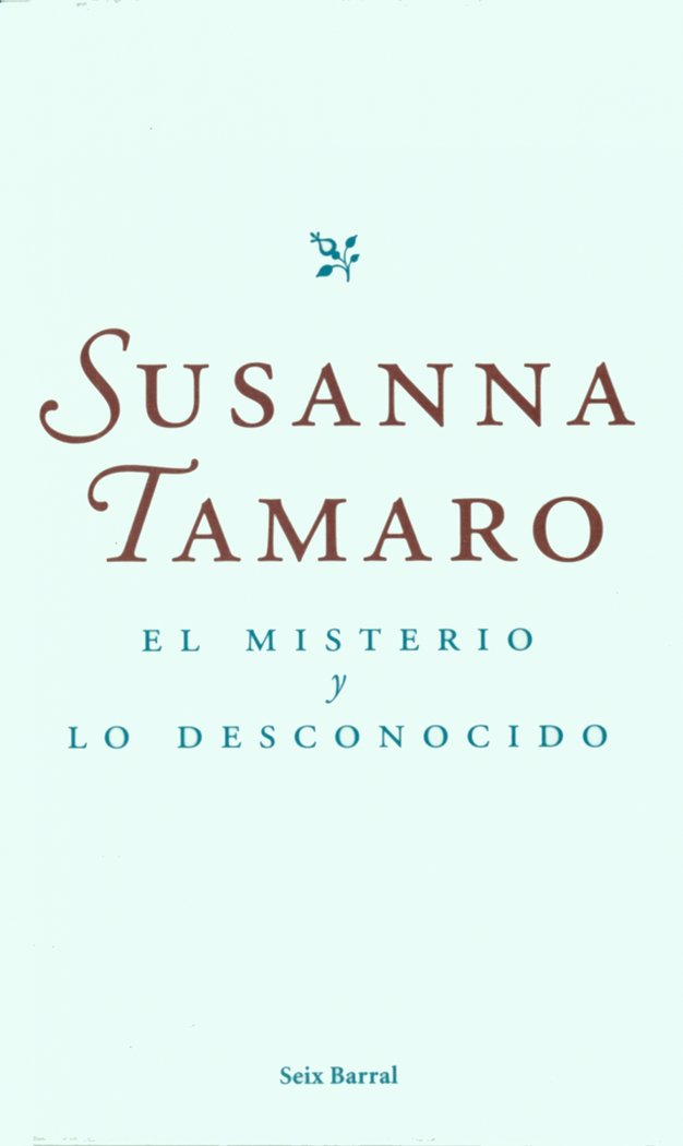 El misterio y lo desconocido, de Tamaro | portada del libro