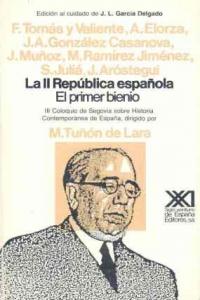 La II República española, de Ramírez | portada del libro