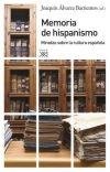 Memoria de hispanismo, de VV. AA | portada del libro