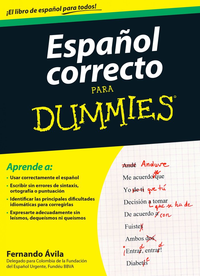 Español correcto para Dummies, de Ávila | portada del libro