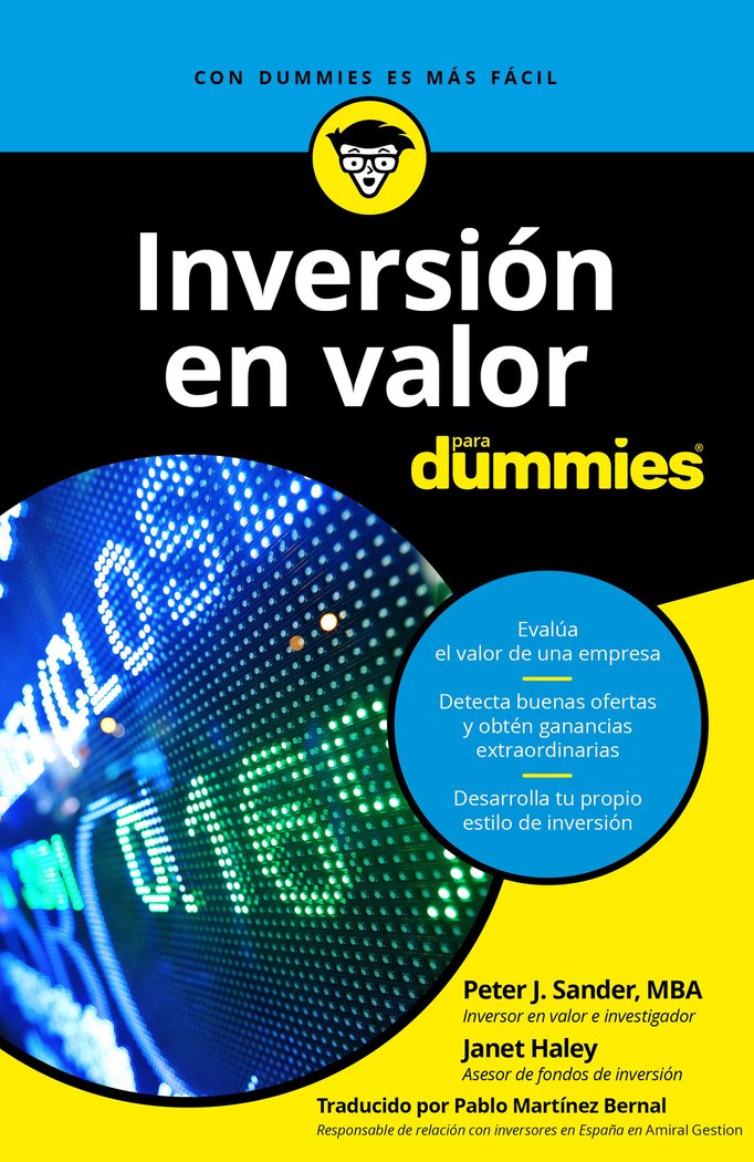 Inversión en valor para Dummies, de Sander, Peter J. | portada del libro