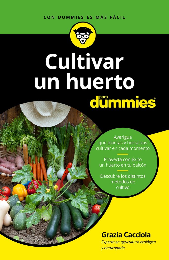 Cultivar un huerto para dummies, de Cacciola | portada del libro