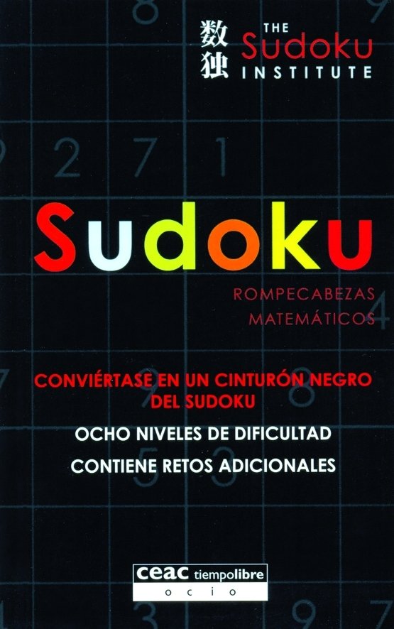 Sudoku. Rompecabezas matemático, de Sudoku Institute | portada del libro