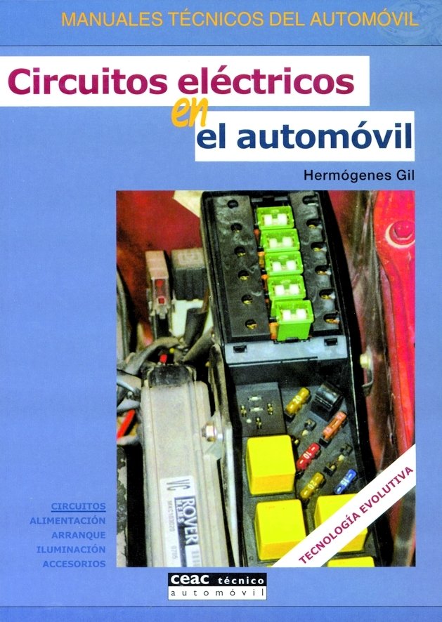 Circuitos eléctricos en el automóvil, de Gil | portada del libro