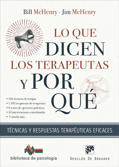 LO QUE DICEN LOS TERAPEUTAS Y POR QUE, de BILL MACHENRY | portada del libro