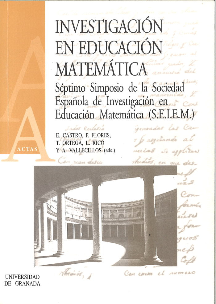 INVESTIGACION EN EDUCACION MATEMATICA, de CASTRO,E. | portada del libro