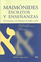 Maimónides. Escritos y enseñanzas, de EVA BELEN RODRIGUEZ RAMIREZ | portada del libro