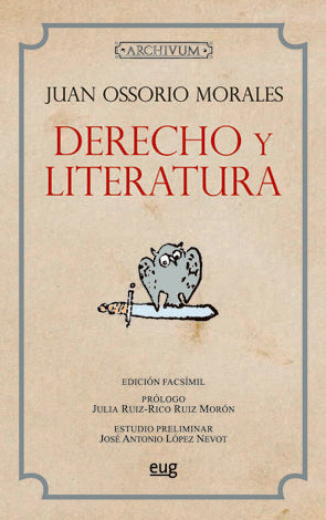 Derecho y literatura, de Ossorio Morales, Juan | portada del libro