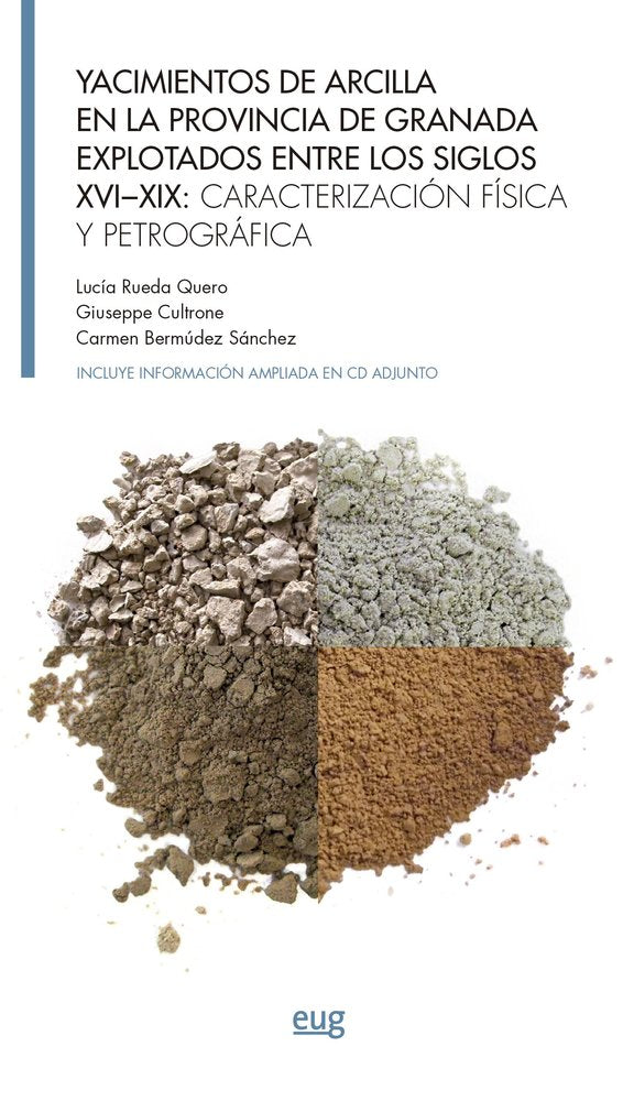 YACIMIENTOS DE ARCILLA EN LA PROVINCIA DE GRANADA EXPLOTADOS ENTRE LOS SIGLOS XV, de RUEDA QUERO, LUCIA | portada del libro
