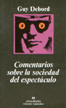 COMENTARIOS SOBRE LA SOCIEDAD, de GUY DEBORD | portada del libro