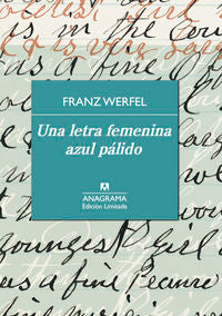 Una letra femenina azul pálido, de Werfel, Franz | portada del libro