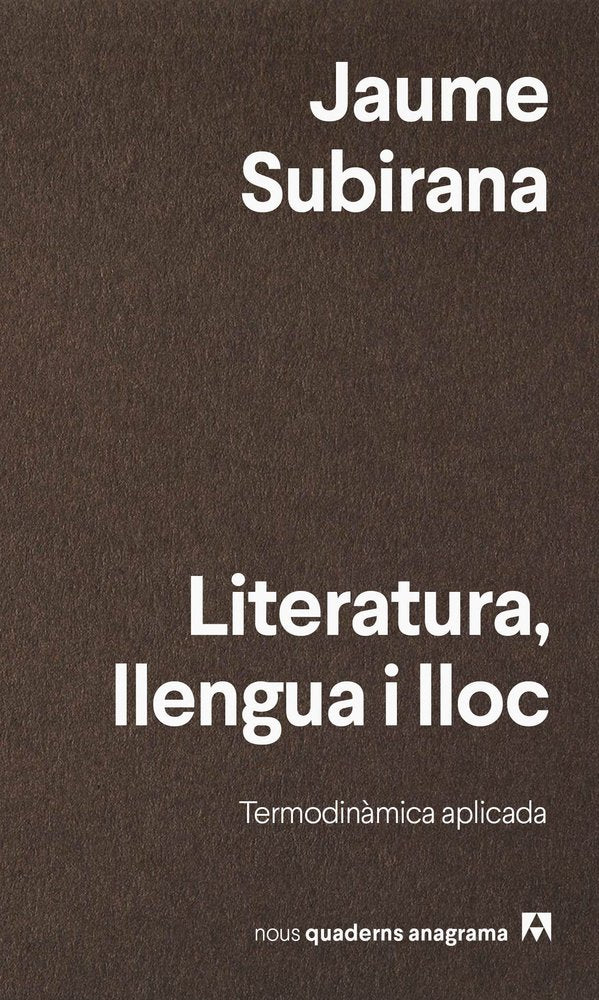LITERATURA, LENGUA I LLOC, de SUBIRANA, JAUME | portada del libro