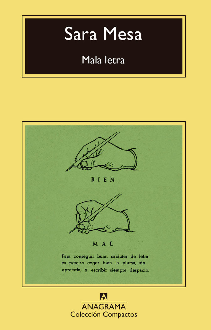 Mala letra, de Mesa, Sara | portada del libro
