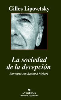 La sociedad de la decepción, de Lipovetsky | portada del libro