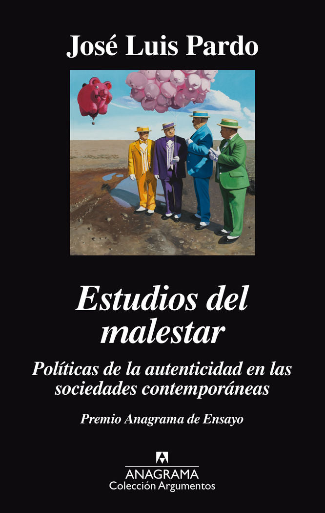 ESTUDIOS DEL MALESTAR *, de Pardo | portada del libro