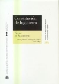 La Constitución de Inglaterra, de Jiménez de Góngora | portada del libro