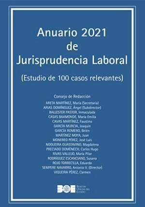 Anuario 2021 de Jurisprudencia Laboral (Estudio de cien casos relevantes) | portada del libro