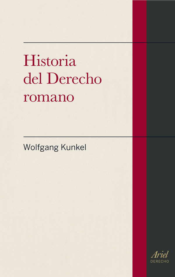 Historia del Derecho romano, de Kunkel, Wolfgang | portada del libro
