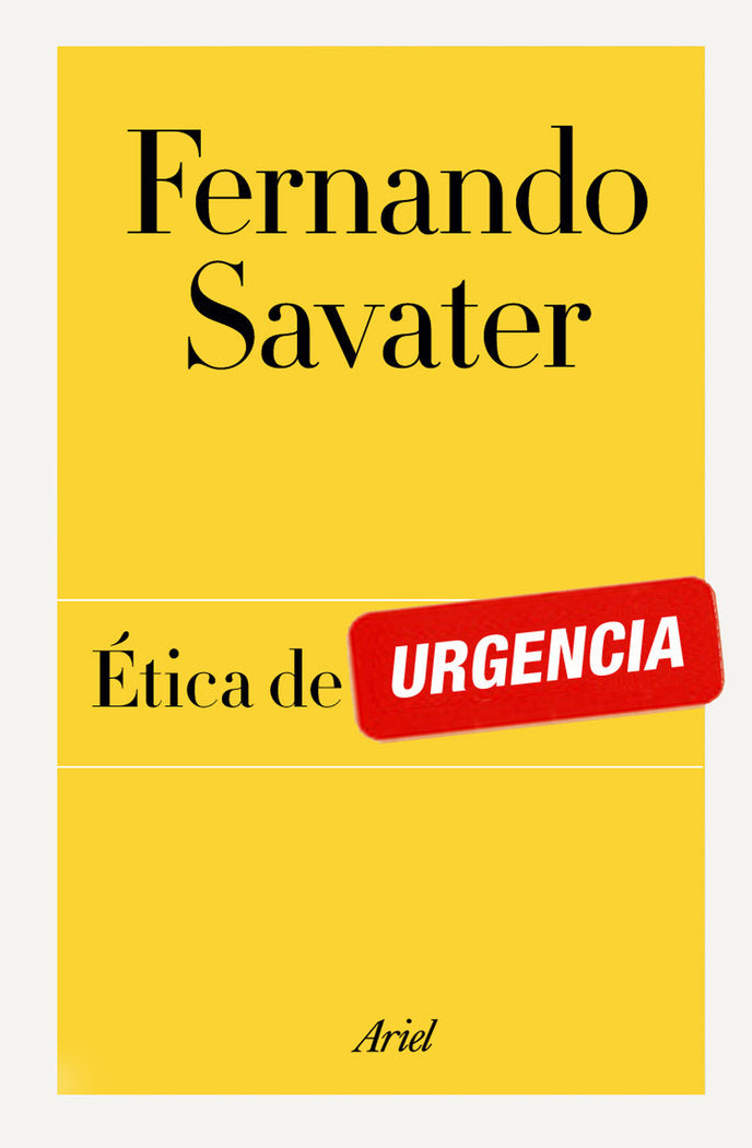 Ética de urgencia, de Savater | portada del libro