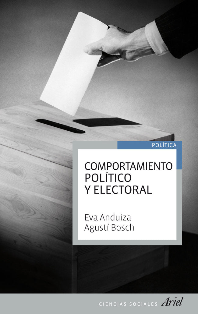 Comportamiento político y electoral, de Anduiza | portada del libro