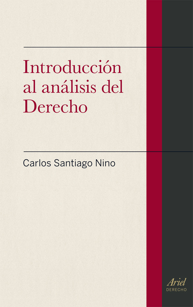Introducción al análisis del Derecho, de Nino, Carlos Santiago | portada del libro