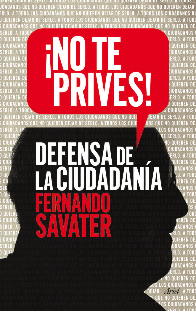 ¡No te prives!, de Savater, Fernando | portada del libro