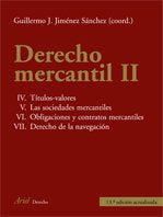 Derecho Mercantil, II, de Jiménez | portada del libro