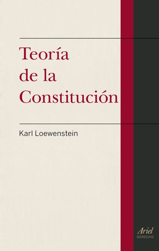 Teoría de la Constitución, de Loewenstein, Karl | portada del libro