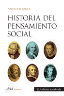 Historia del pensamiento social, de GINER,SALVADOR | portada del libro