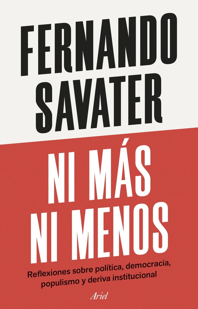 NI MAS NI MENOS, de FERNANDO SAVATER | portada del libro