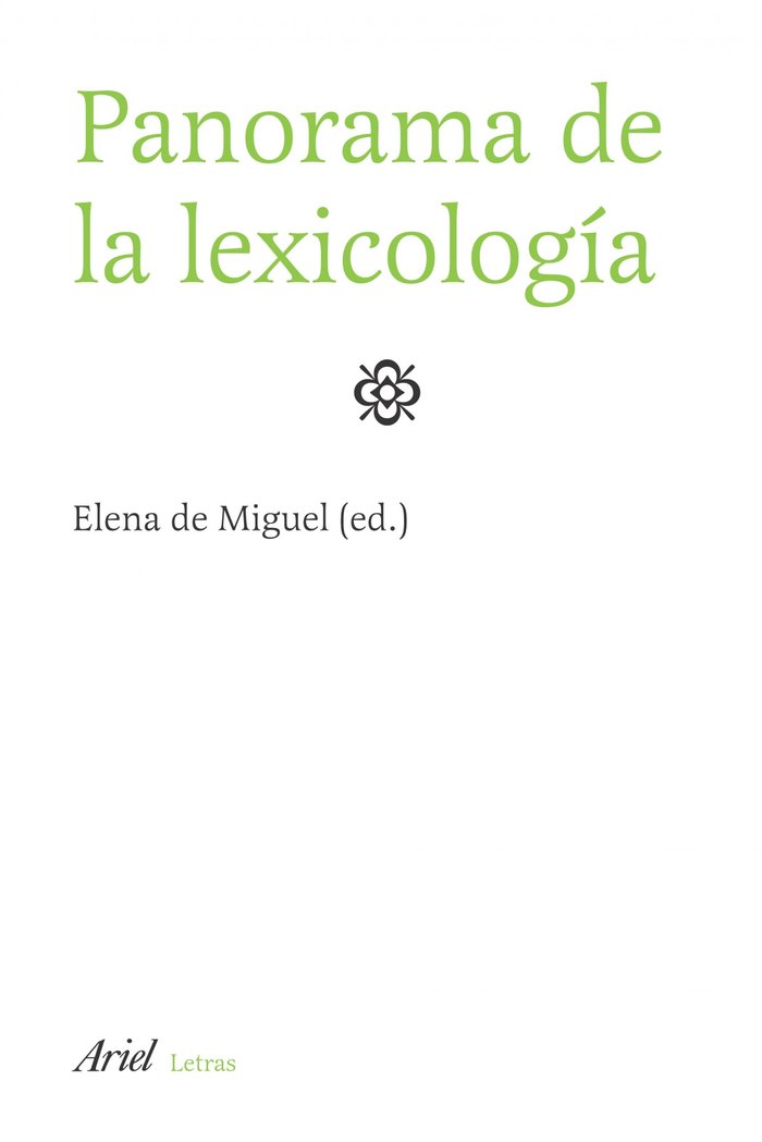 Panorama de lexicología, de Miguel (ed.), Elena de | portada del libro