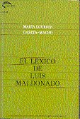 El léxico de Luis Maldonado, de García-Macho Alonso de Santamaría | portada del libro