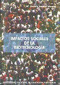 Impactos sociales de la biotecnología, de Sánchez Morales | portada del libro