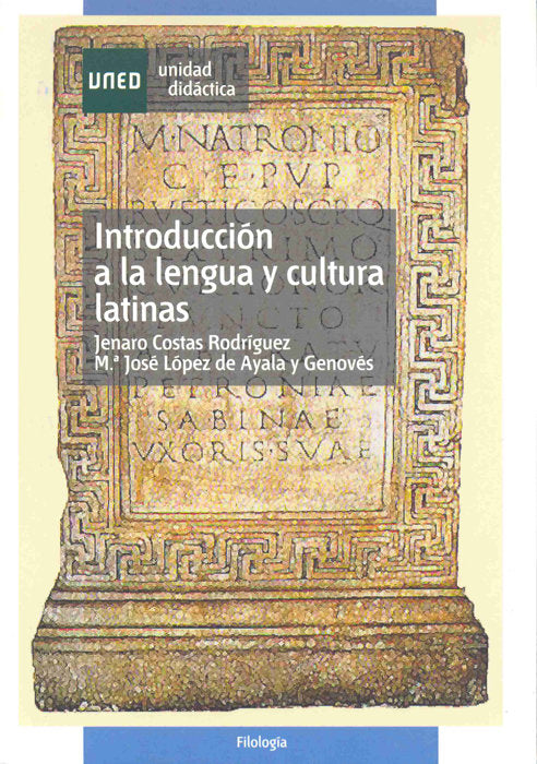 Introducción a la lengua y cultura latinas, de Costas Rodríguez | portada del libro