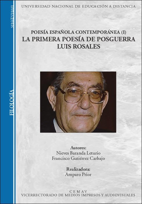 Poesía española contemporánea (I). La primera poesía de posguerra. Luis Rosales, de Baranda Leturio, Nieves | portada del lib