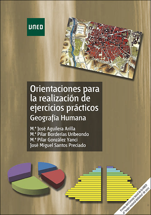 Orientaciones para la realización de ejercicios prácticos. Geografía humana, de González Yanci, M.ª Pilar | portada del libro