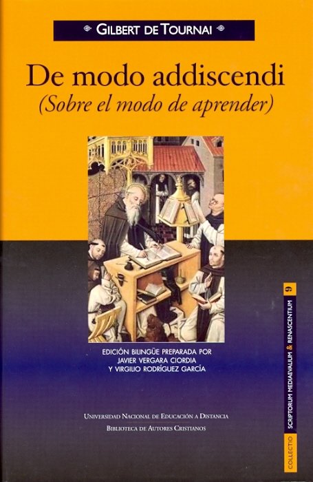 De modo addiscendi (sobre el modo de aprender), de Tournai, Gilbert de | portada del libro