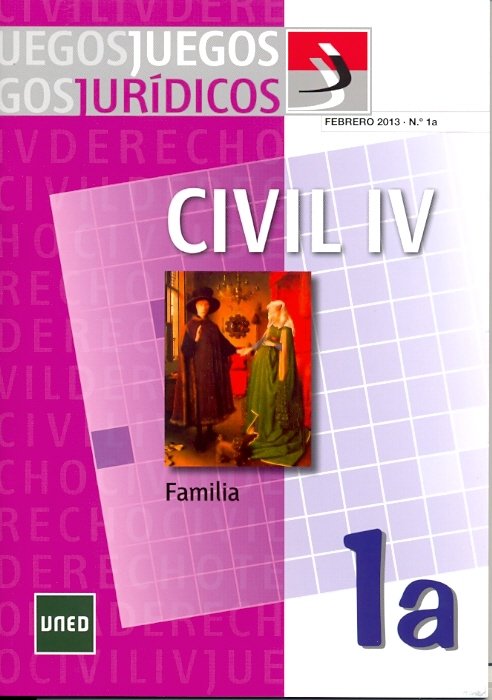 Juegos jurídicos. Derecho civil IV: familia nº 1A, de Bendito Cañizares, Teresa | portada del libro